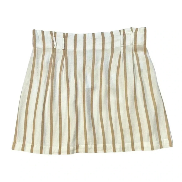 NWT American Eagle Outfitters Striped Linen Blend Skirt - Picture 1 of 4